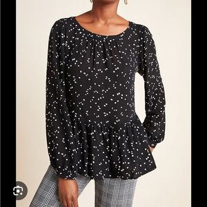 Anthropologie Maeve cheyenne peplum blouse